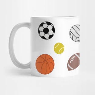 sport balls print design Mug